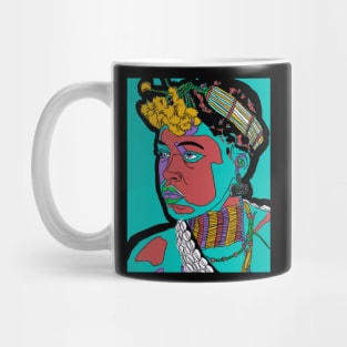 Colorful African boy portrait Mug